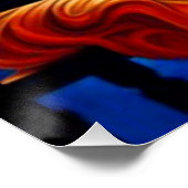 Jezus en Boeddha delen een maaltijd Perfect Poster (Hoek)