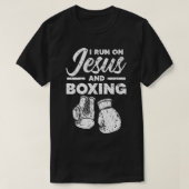 Jezus en Boxer Christelijke professoren T-shirt (Design voorkant)