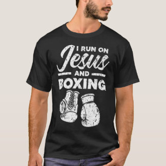 Jezus en Boxer Christelijke professoren T-shirt