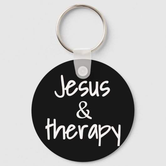 Jezus en Christelijke Humor voor Christelijke Co. Sleutelhanger (Voorkant)