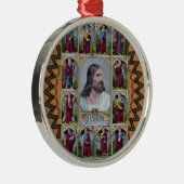 Jezus en de 12 apostelen metalen ornament (Rechts)
