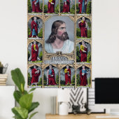 Jezus en de 12 apostelen poster (Thuiskantoor)