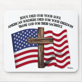 Jezus en de Amerikaanse soldaten hebben ons oversp Muismat