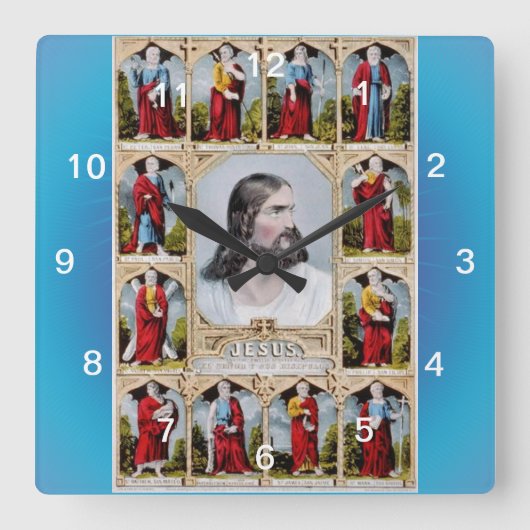 Jezus en de Apostles klok (Voorkant)