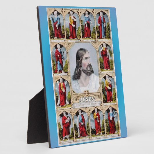 Jezus en de Apostles plaque Fotoplaat (Zijkant)