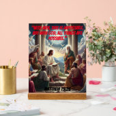 Jezus en de discipelen - Matteüs 19:26 Acryl Bord (Huwelijk)