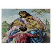 Jezus en de kinderdirectie snijplank (Voorkant)