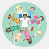 Jezus en de kinderen Sticker (Voorkant)