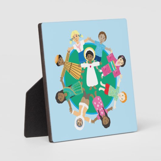 Jezus en de kinderen van alle volken fotoplaat (Voorkant)