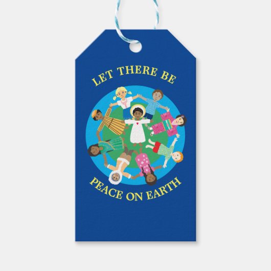 Jezus en de kinderen van de wereld cadeaulabel (Voorkant)