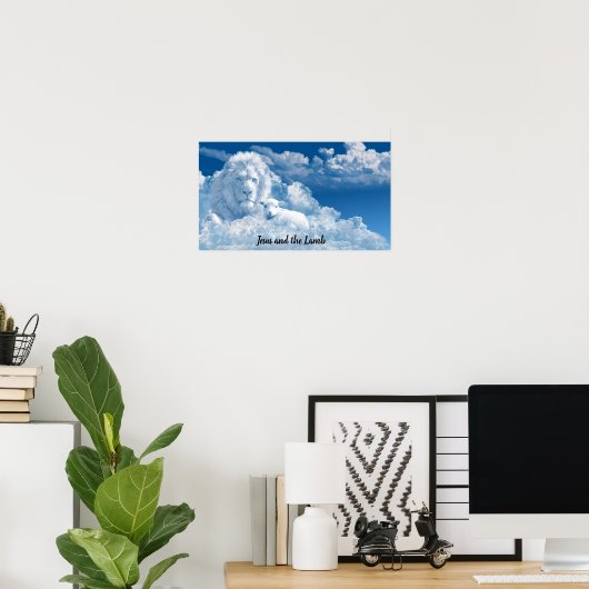 Jezus en de Lamb Poster (Thuiskantoor)