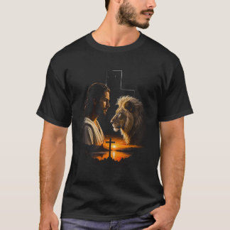 Jezus en de leeuw T-shirt