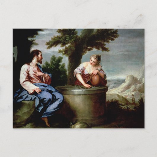 Jezus en de Samaritaanse vrouw Briefkaart (Voorkant)