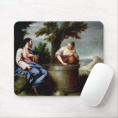 Jezus en de Samaritaanse vrouw Muismat (Met muis)