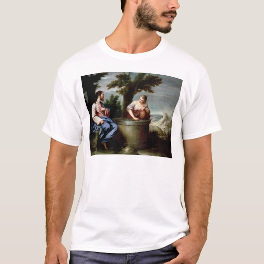 Jezus en de Samaritaanse vrouw T-shirt (Voorkant)