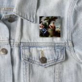 Jezus en de Samaritaanse vrouw Vierkante Button 5,1 Cm (In situ)