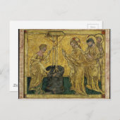 Jezus en de Samaritan Woman bij de Well Briefkaart (Voorkant / Achterkant)