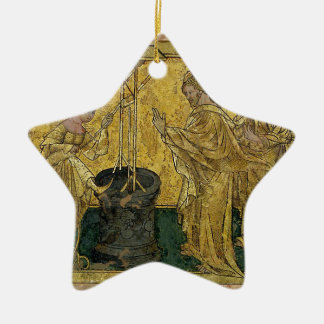 Jezus en de Samaritan Woman bij de Well Keramisch Ornament