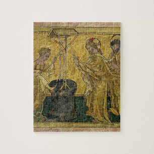 Jezus en de Samaritan Woman bij de Well Legpuzzel
