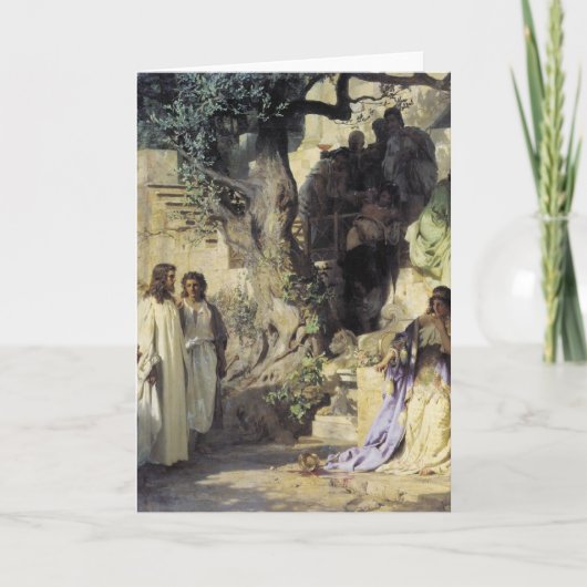 Jezus en de Sinners Feestdagen Kaart (Voorkant)