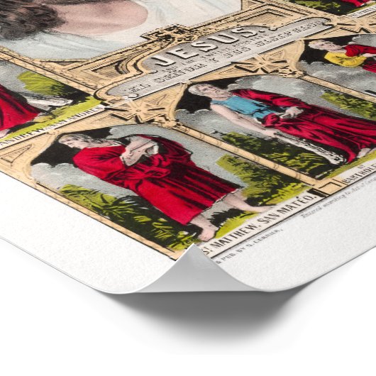 Jezus en de twaalf apostelen poster (Hoek)