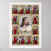 Jezus en de twaalf apostelen poster (Voorkant)
