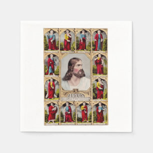 Jezus en de twaalf apostelen servet