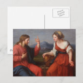 Jezus en de Vrouw aan de Nou Briefkaart (Voorkant / Achterkant)
