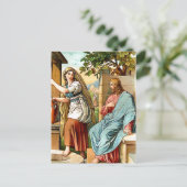 Jezus en de vrouwen in het briefkaart (Staand voorkant)