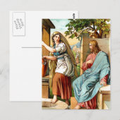 Jezus en de vrouwen in het briefkaart (Voorkant / Achterkant)