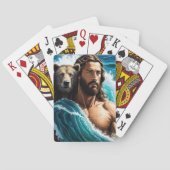 Jezus en een Beer Pokerkaarten (Achterkant)