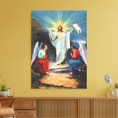 Jezus en Engelen Canvas Afdruk (Insitu (Woonkamer))