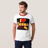 Jezus en Fransen T-shirt (Voorkant volledig)