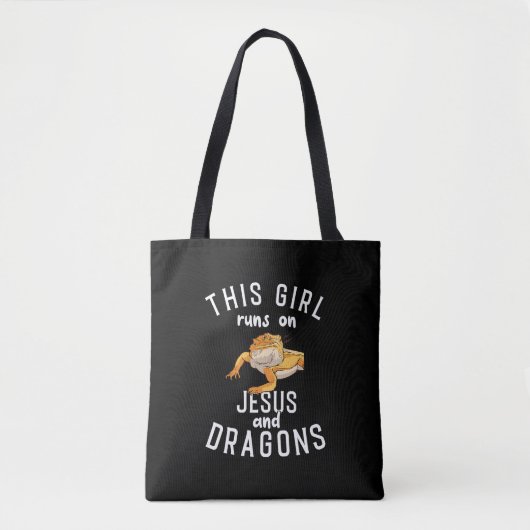 Jezus en gebakken dragons tote bag (Voorkant)