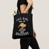 Jezus en gebakken dragons tote bag (Dichtbij)
