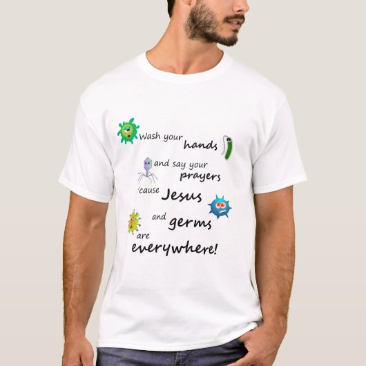 Jezus en Germs T-shirt (Voorkant)
