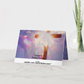 Jezus en gloeiende paaskaart feestdagen kaart (Achterkant)