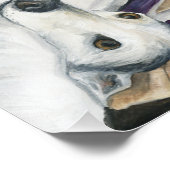 Jezus en Greyhound Dog Art Print Foto Afdruk (Hoek)