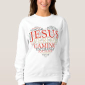Jezus En Het Hart Van Het Geloof Vrouwen Christeli Trui (Voorkant)
