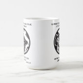 Jezus en het kruis volgen mij koffiemok (Center)