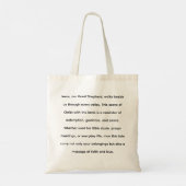 Jezus en het Lam Canvas tas | Christelijke geloofs (Achterkant)