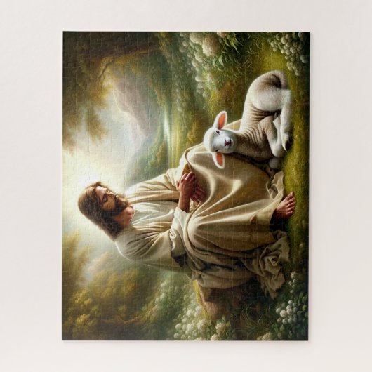 Jezus en het Lam Puzzel Legpuzzel (Verticaal)