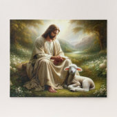 Jezus en het Lam Puzzel Legpuzzel (Horizontaal)