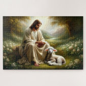 Jezus en het Lam Puzzel Legpuzzel (Horizontaal)