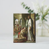 Jezus en het man in de pool briefkaart (Staand voorkant)
