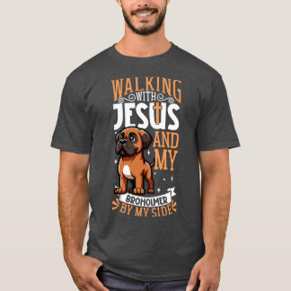 Jezus en hond Broholmer T-shirt