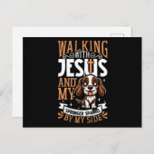 Jezus en hond - Engelse Springer Spaniël Briefkaart (Voorkant / Achterkant)