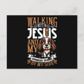 Jezus en hond - Engelse Springer Spaniël Briefkaart (Voorkant)