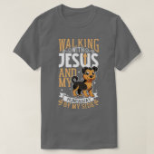 Jezus en hond Huntaway T-shirt (Design voorkant)