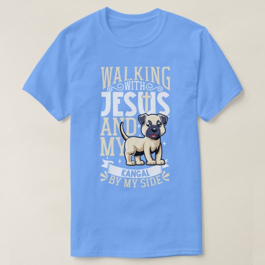 Jezus en hond Kangal Shepherd T-shirt (Design voorkant)